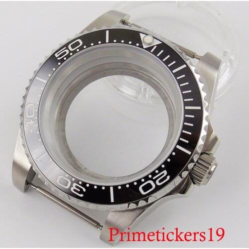 Bliger watch case fit NH35 automatic movement rotating bezel 40mm stainless steel sapphire glass