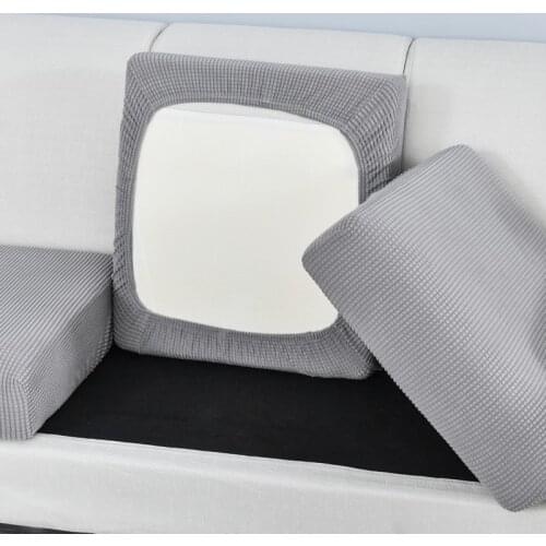 Home Sofa Cover Seat Cushion Cover Couch Protector for Chaise Longue Elastic Thicken Washable Removable 15 Colors 8 Sizes