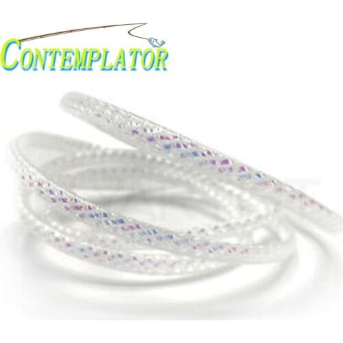COMTEMPLATOR 10yards 6mm Pearlescent Braid Mylar Tubing Fly Tying Materials Round Holographic Cord Fresh&Saltwater Fly Patterns