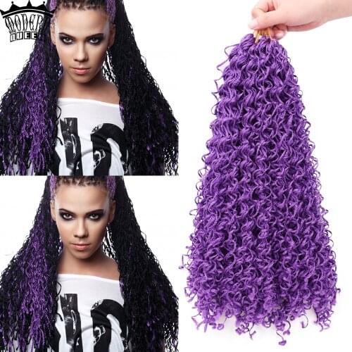 Long curly Synthetic Zizi Braid Crochet Box Braids Thin Twist 28 Inch Brown Gray Burgundy Box Braids Hair Extensions