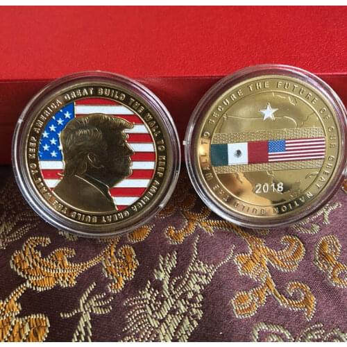 Donald Trump BUILD THE WALL TO KEEP AMERICA GREAT Coin Commemorative President