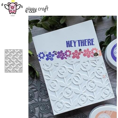 Piggy Craft metal cutting dies cut die mold Flower cluster frame Scrapbook paper craft knife mould blade punch stencils dies