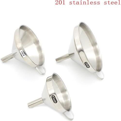Functional Stainless Steel Oil Honey Funnel with Detachable Strainer/ Filter for Perfume Liquid Water Tools Kitchen Funnel Tools