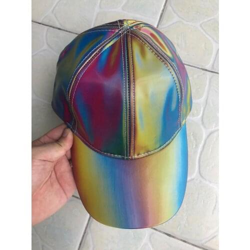 Back To The Future Marty McFly Hat Color Change Rainbow Baseball Cap Adjustable Hip hop hat For Men and Women