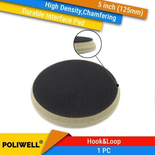 1PC 5 Inch(125mm) High Density Sponge Chamfering Surface Protection Interface Pad for Sanding Pad Power Tools Accessories