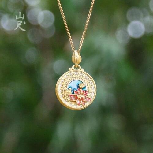 Natural Hetian White Jade Double-Sided Wearing Pendant S925 Sterling Silver Jade Necklace Classical Elegant Gorgeous