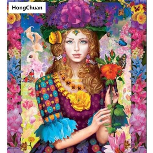 5D DIY square/round diamond painting beauty cross stitch needlework home decoration mural mosaic diamond embroidery gift