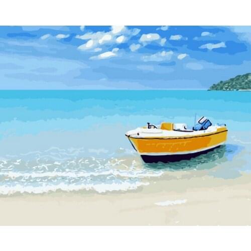 Frameless picture oil painting by numbers wall decor diy painting on canvas for home decor 4050