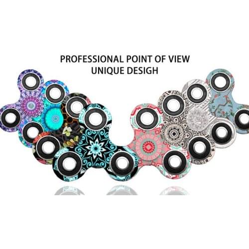 Ceramics Bearing Tri-Spinner ABS EDC Hand Spinners For Autism and ADHD Spinner Anti Stress kids Toys Long Spin Times