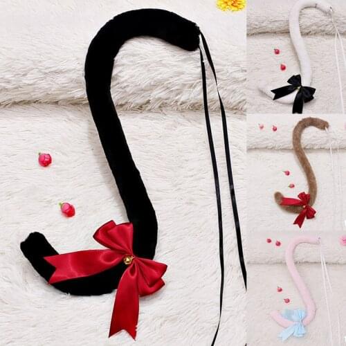 Cosplay Cat Tail Kitten Tail Show Anime Cat Ears Maid Cute anime accessories Halloween Party Costume Props хвост кошки косплей