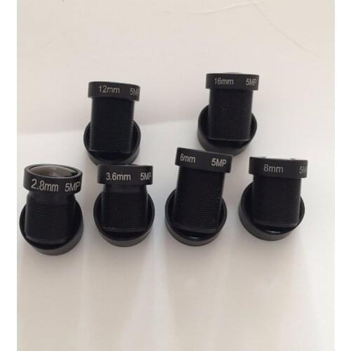 HD 1080P 5.0MP Monofocal CCTV Monofocal Board Mount M12 / MTV Lens Set for Distance (set of 6)