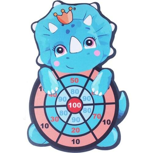 Cartoon Dart Kids Game Set With 3 Sticky Balls Hook Animal Shape Cute Modeling Toy Sports Simulation Darts For Outdoor Indoor