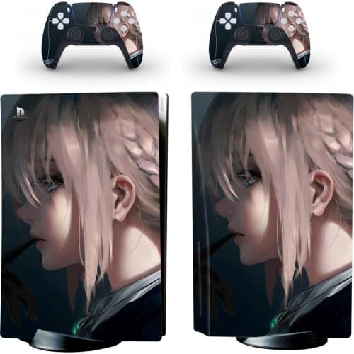 Dao PS5 Standard Disc Edition Skin Sticker Decal Cover for PlayStation 5 Console & Controller PS5 Skin Sticker Vinyl