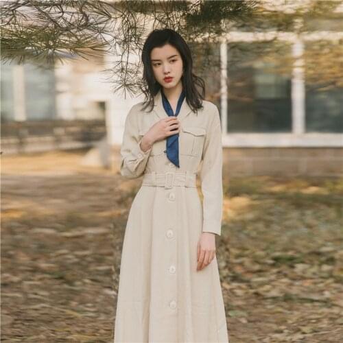 2019 new fashion womens dresses Spring Vintage French elegant dress female vestidos