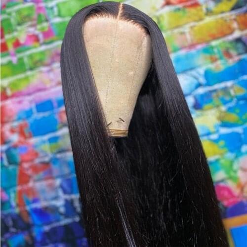 Glueless Natural Hairline Dark Blonde Colored Synthetic Hair Wig Lace Front Wigs Long Silky Straight Cosplay Wig For Women