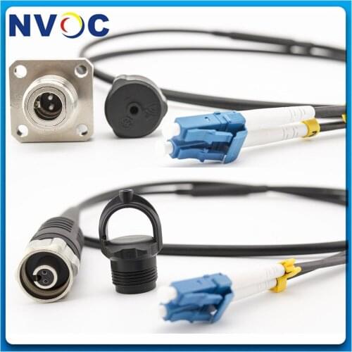 2Core ODC-LC Male Female MM SM Patch Cord,2C SM G6571A,LSZH Black Jacket,30CM 50M,ODC Round to LC/UPC Fiber Optic Patch Cord