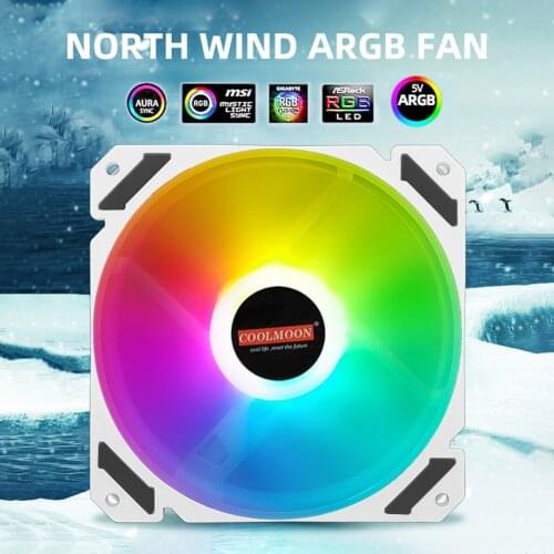 PC Case Fan Set 120mm PWM 4 Pin ARGB Addressable RGB Fan Household Computer Accessories for CPU Water Air Cooler