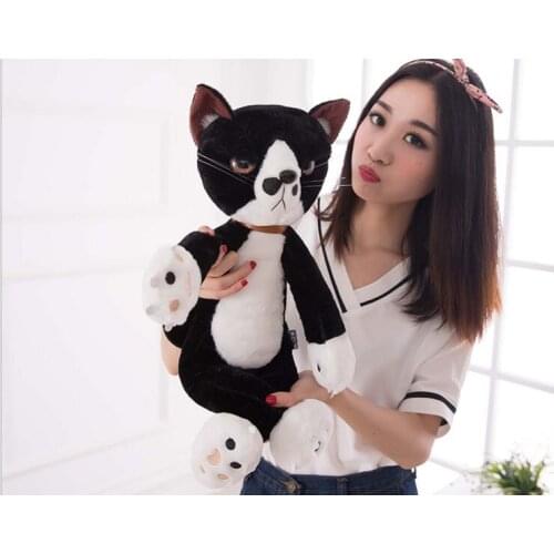 About 40cm japan cartoon cat plush toy lovely black cat soft doll kids toy birthday gift b0708