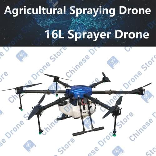 6 Axis 16L Professional Crop Agricultural Fertilizer UAV Drone Sprayer For Agriculture