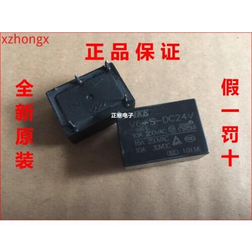 Relay V6-S-DC24V 4 pies 16A250VAC