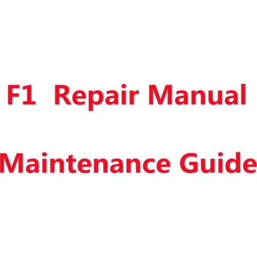 F1 Repair manual Repair Maintenance Guide