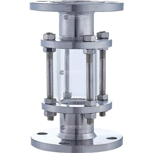 Flange Sight Glass Observation Window 304 Stainless Steel Mirror Straight Through View Window Sight Glass DN15-DN50