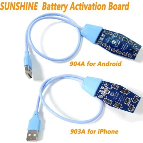 SUNSHINE SS-903A Battery Activation board for iPhone 11 Pro Max XS MAX XR Samsung Xiaomi Android Circuit Board Charging Tester