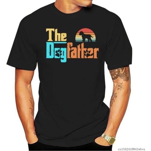 Vintage The Dogfather Cockapoo Fun Dog Men T-shirt Mens Ladies Unisex Fit Funny O Neck Unisex Casual Size M-5XL