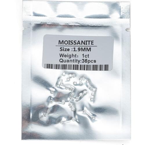 2021 Newest Loose Moissanite 1.9mm Round D VVS1 Professional Manufacturer Sell Over The World Gemstone Jewelry Factory