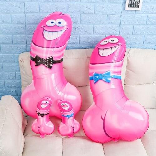1pc Inflatable Penis Aluminum Balloon Bachelorette Party Decoration Willy Balloon Hen Night Party Balloon Inflatable Balloon