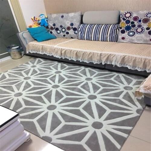 100% Acrylic Carpets For Living Room Modern Brief Area Rugs For Bedroom Sofa Coffee Table Floor Mats Soft Carpet