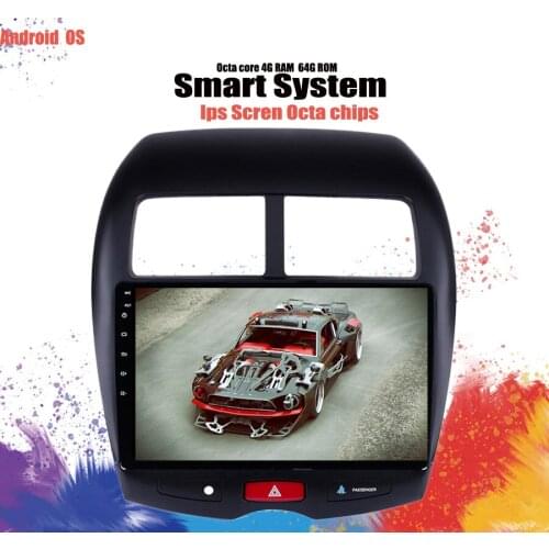 2 din Android 10.0 Octa core Car Multimedia plyer DVD GPS navigation for MITSUBISHI ASX 2011 2012 -17 Satnav radio Audio Carplay