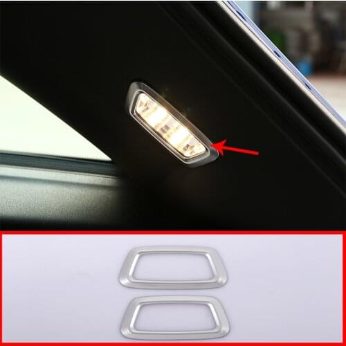 2 Pcs For Mercedes Benz GLC Class X253 ABS Chrome Trunk Light Decorative Frame Car Accessories
