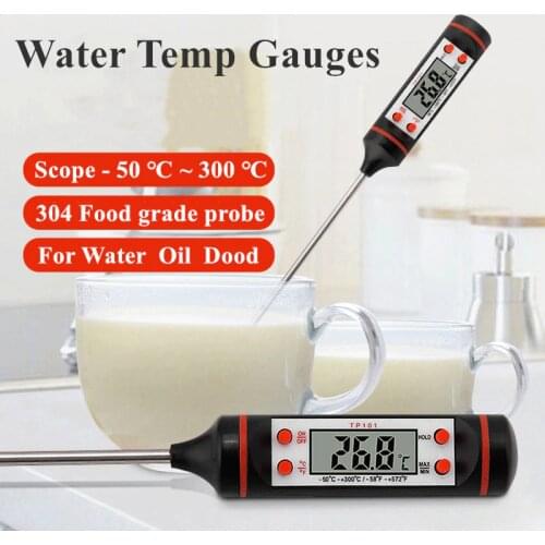 -50 To 300 Thermometer Portable Digital LCD Display Car Interior Water Temp Gauges Meter Tools Thermometer Temperature Sensor