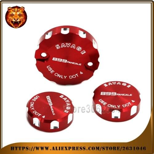 Motorcycle Accessories Front & Rear Brake Master Cylinder Fluid Reservoir Cover CAP For DUCATI 899 Panigale 2014-2016 Free 2015