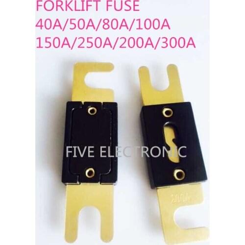 Free Shipping! FORKLIFT FUSE 40A/50A/80A/100A/150A/250A/200A/300A Large current forklift fuse Auto fuse bolt fuse