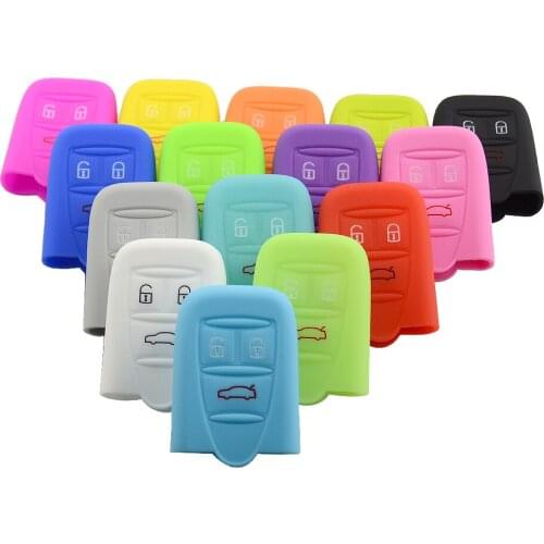Colorful 3 Buttons Silicone Car Key Case Fob Cover For Alfa Romeo 159 Brera 156 Q4 GT 946 Spider Key Holder Protector