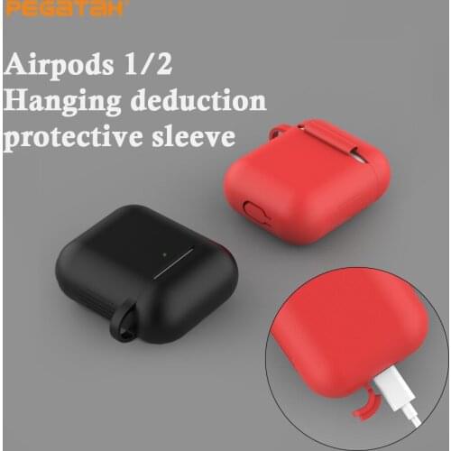 Hot Silicone airpods case For Apple Airpods 1/2 Cover Protective Earphone Case for airpods 2/1 Cover Headphones case