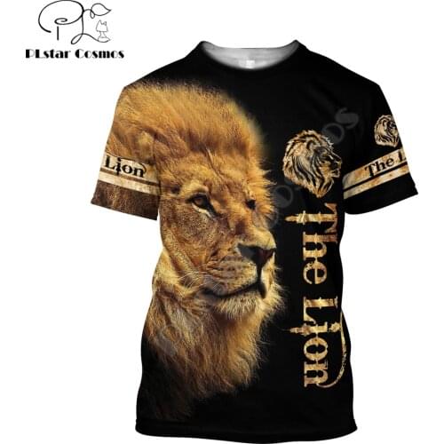 Beautiful Animal Love Lion 3D All Over Printed Men t shirt Summer Fashion Harajuku short Sleeve Tee shirts Unisex tops TX-7