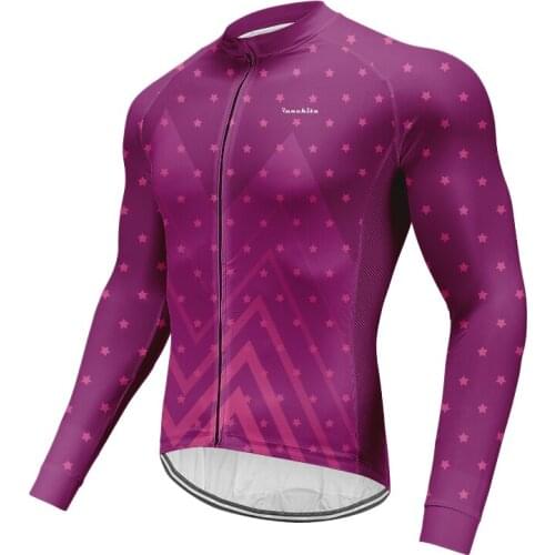 Long Sleeve Mens Cycling Jersey Breathable RUNCHITA Brand Cycling Bicycle Clothing Quick-Dry Mountain Bike Clothes Cycling Wear