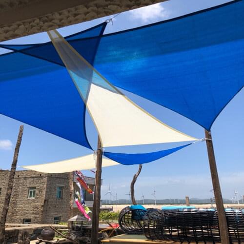 4 x 4 x 4 M/pcs Patio Shade Sail 95% shading UV protection shades HDPE net in Arc edge D rings style for garden net awning