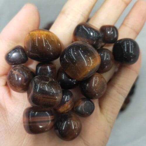 Natural Red tiger Eye quadrel stone Quartz Gravel Treatment Reiki Aquarium Garden Kitchen Decoration