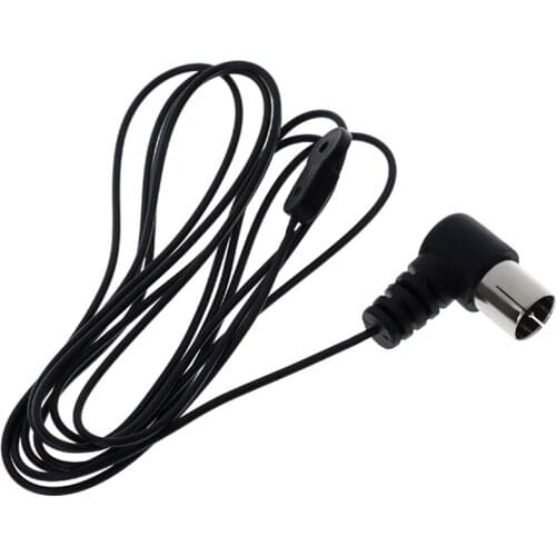 New Hot Sale Antennas FM Antenna 75Ohm For Sound Natural Sound Stereo Receiver For FM Radio/Hi-Fi/ TV Indoor Use Black Wholesale