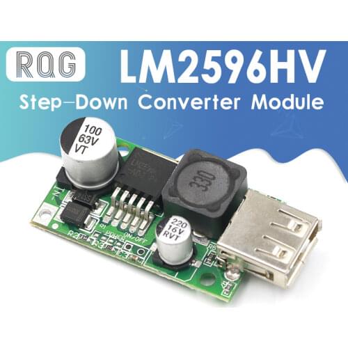 LM2596HV 5V DC-DC Step Down Buck Converter Module 9V 12V 24V 36V 48V to 5V 3A USB Charger Module Board