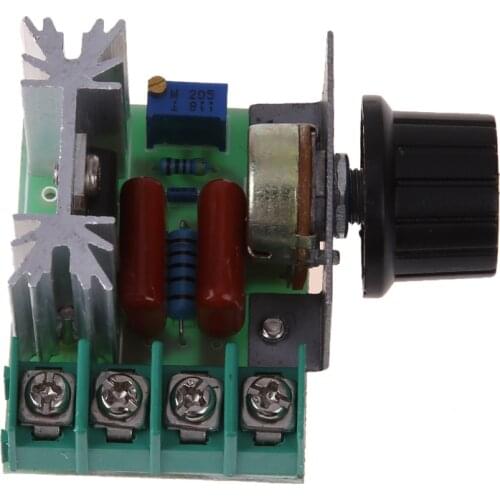 AC 220V 2000W SCR Adjustable Motor Speed Controller Voltage Regulator Dimming Dimmers Speed Controller Thermostat