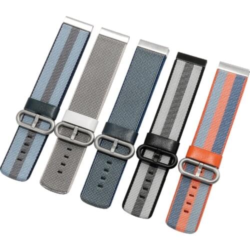 Woven Canvas Bracelet 20mm 22mm Soft Nylon Strap Suitable For Huawei Watch 2 GT PRO Watch Accessories Quick Release