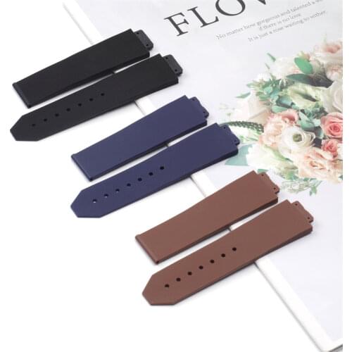 High-quality Silicone Rubber Watch Band For Hublot Watchband 23*15mm 20mm Buckle Belt Strap Band Fusion Series For 42mm Dial