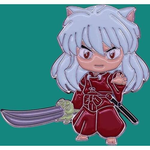 Cute Anime Figure Enamel Pins Brooch Collecting Samurai Lapel Badges Men Women Fashion Jewelry Gifts Adorn Backpack Collar Hat