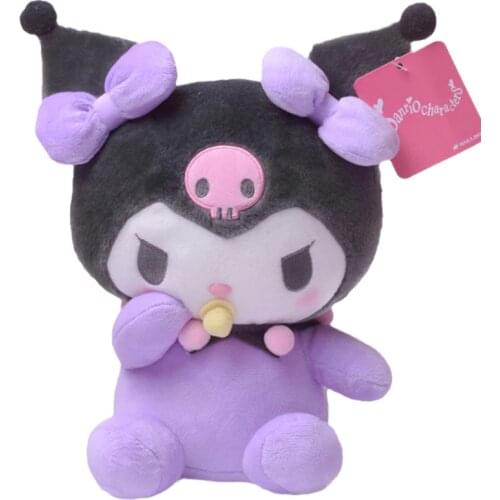 20Cm Kawali Kuromi Nipple Fluffy Cute Rabbit Pillow Soft Stuffed Plush Peluche Animal Dolls Q Home Decor Unisex Gift Kids Toys