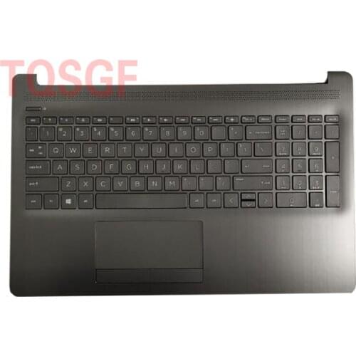Brand New Original Top Cover Upper Case with Palmrest and keyboard for HP 15-DA DB DR 250 TPN- C135 C136 L20386-001 Black